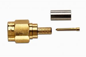 SMA 50 Ohm Plug, Straight Crimp, RG174/U, RG188/U, And RG316/U Type